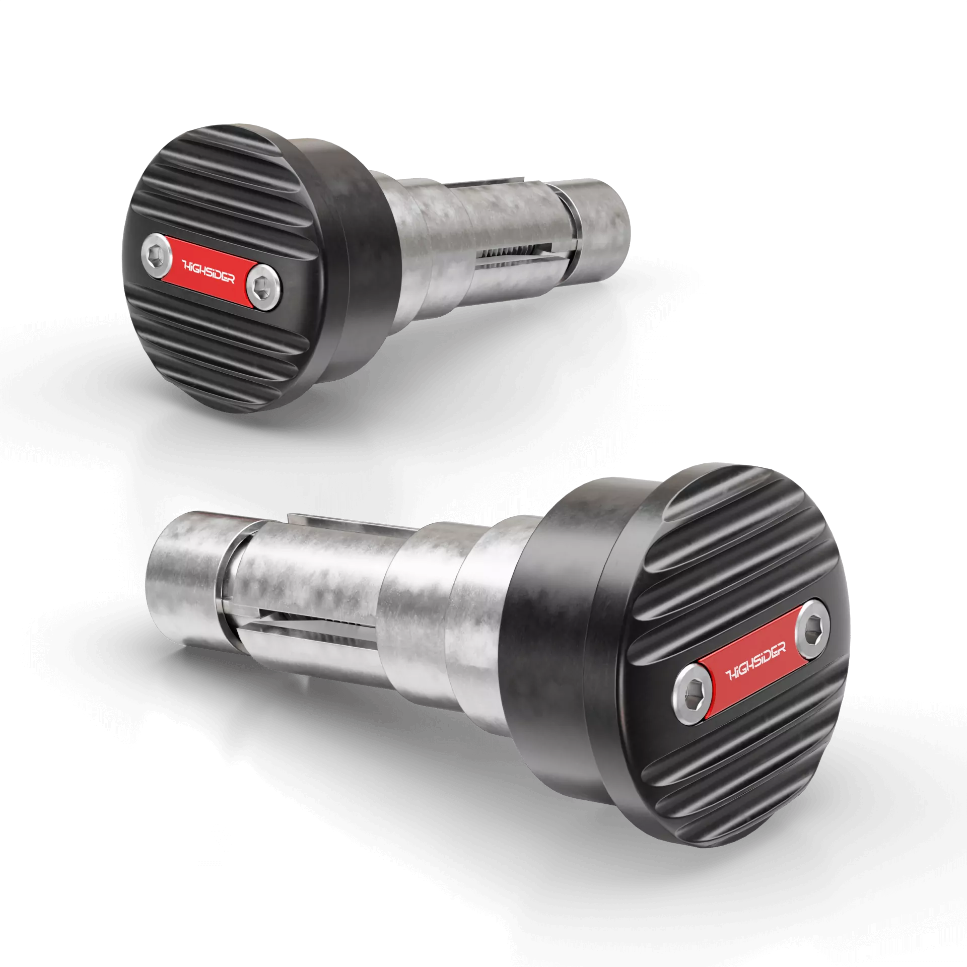 HIGHSIDER pro Wave Handlebar Ends Red (Pair)