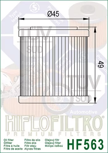 Hiflo Ölfilter Hf563