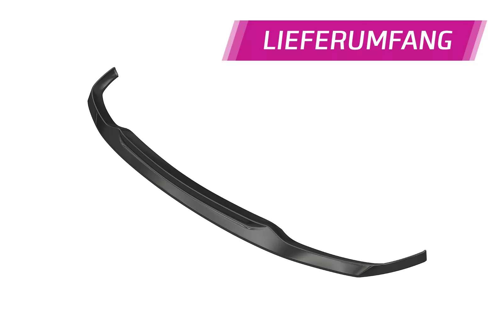 Cup-Spoilerlippe mit ABE für BMW X6 (G06) M-Paket / M50i CSL589 Schwarz Strukturiert