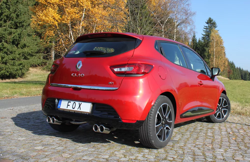 Renault Clio IV  Endschalldämpfer Ausgang rechts/links - 2x76 Typ 16 rechts/links