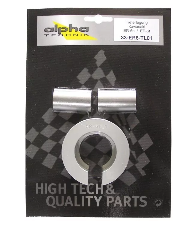 alpha Technik Tieferlegungssatz 25mm Kawasaki ER6n ER6f Typ ER650A EX650A Modelljahr 2005-