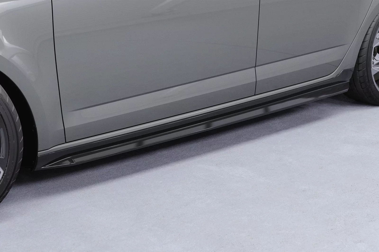 Seitenschweller mit ABE für Skoda Octavia 3 Typ 5E SS523 Schwarz Strukturiert