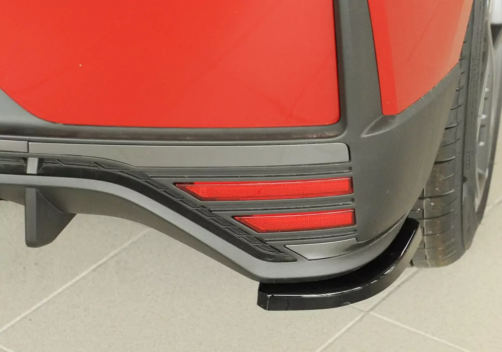 Rieger Heckschürzenansatz seitlich rechts glanz schwarz für Hyundai i20 N  (BC3) 5-tür. (Schrägheck) 04.21-