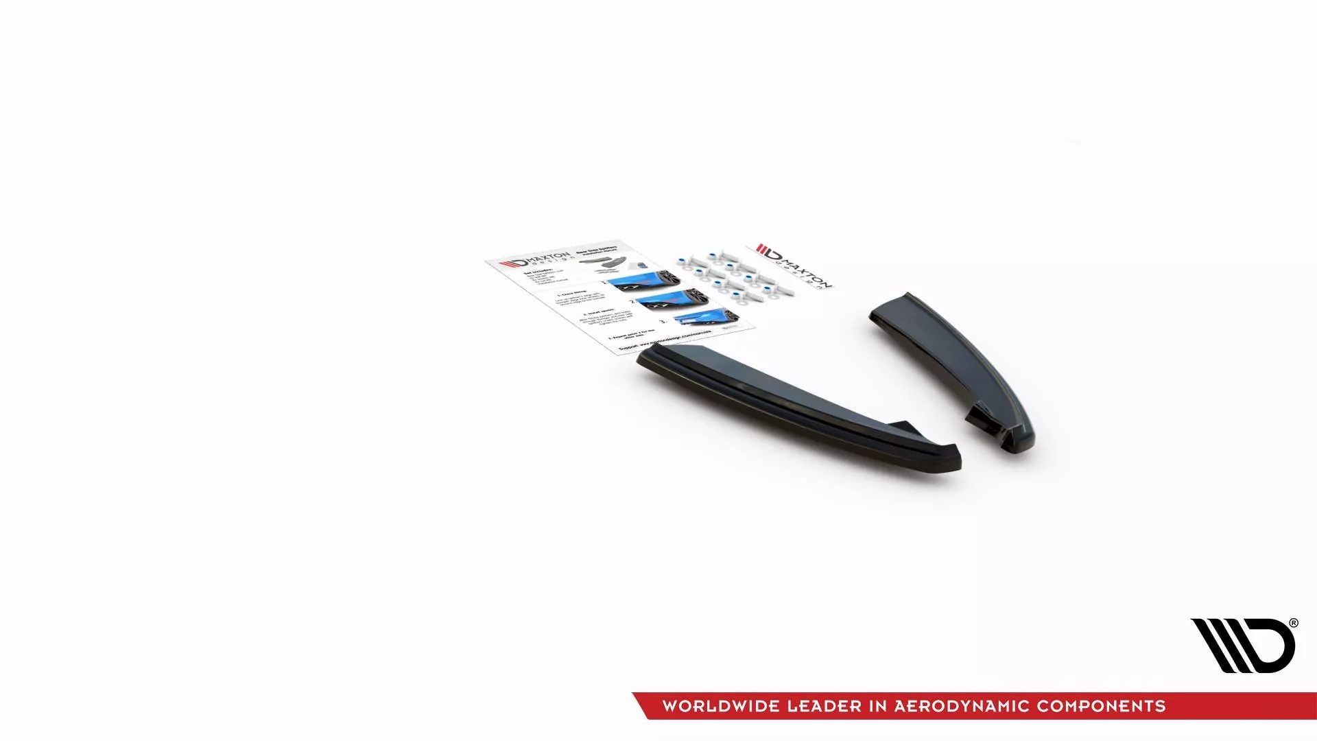 Heck Ansatz Flaps Diffusor Für Lexus LC 500 Schwarz Hochglanz