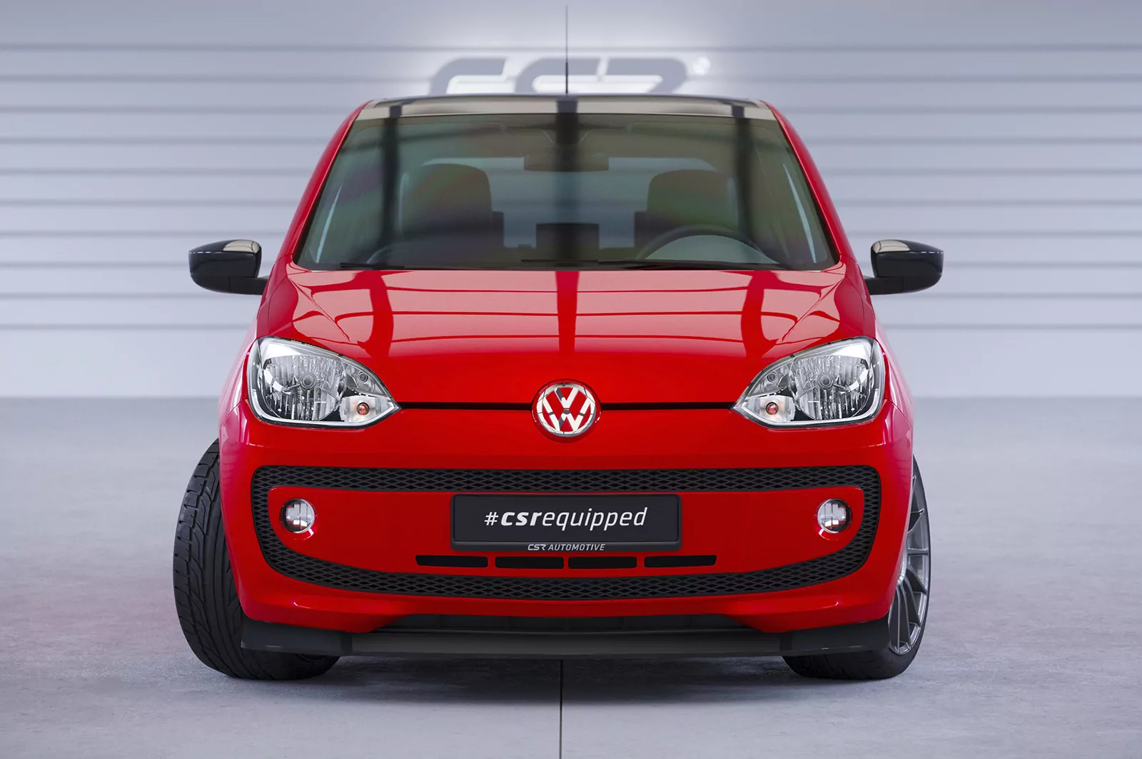 Cup-Spoilerlippe mit ABE für VW up! CSL354 Strukturiert (schwarz matt)