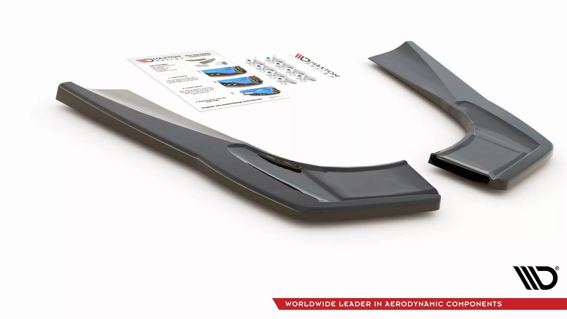 Heck Ansatz Flaps Diffusor Für Mercedes-AMG CLA 35 Aero / 45 Aero C118 Schwarz Hochglanz