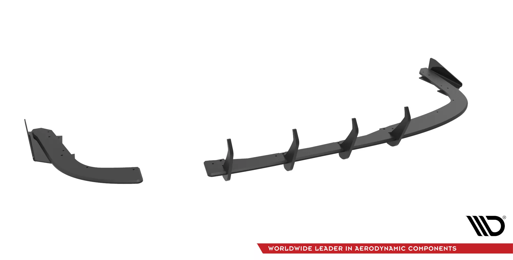 Street Pro Heck Ansatz Flaps Diffusor +Flaps Für BMW 4er Gran Coupe F36 Schwarz Hochglanz