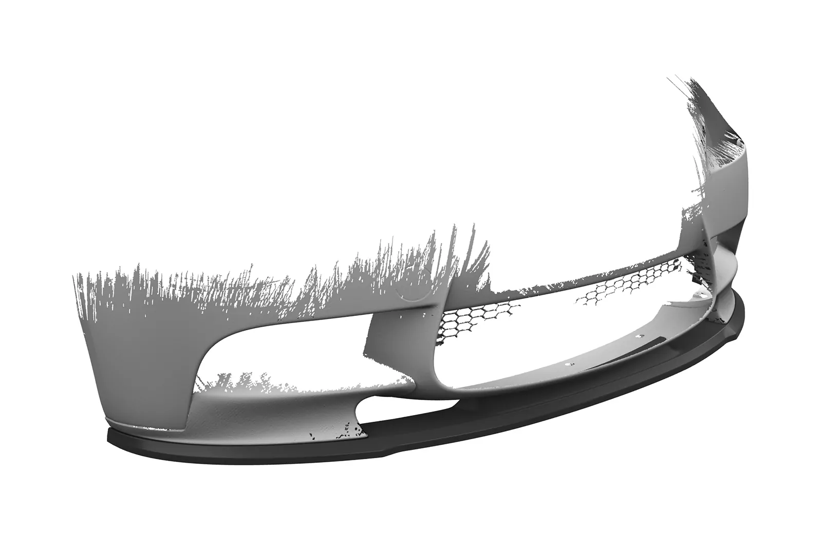 Cup-Spoilerlippe mit ABE für BMW M3 E90/E92/E93 CSL579 Schwarz Strukturiert
