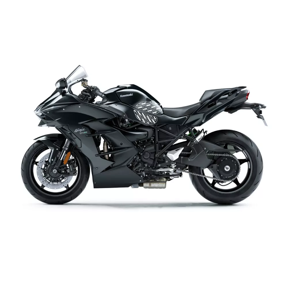 Stompgrip Traction Pad Volcano für Kawasaki Ninja H2 SX 18-22 Schwarz