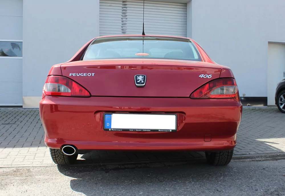 Peugeot 406 Limousine/ Coupe  Endschalldämpfer - 106x71 Typ 38