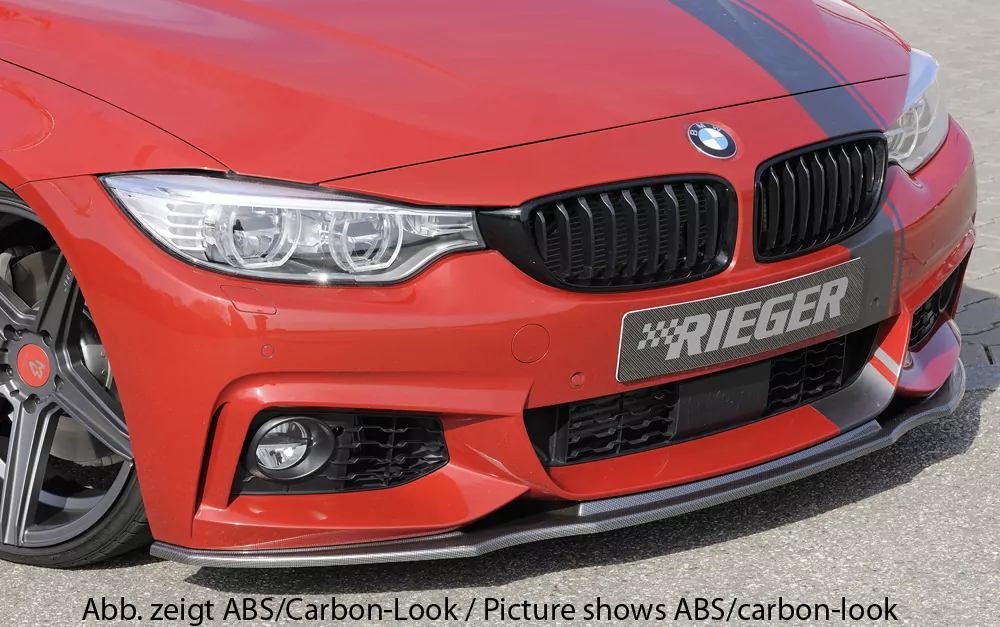 Rieger Spoilerschwert für BMW 4er F33  (3C) | Cabrio 03.13-06.15 (bis Facelift) für orig. M-Paket-Frontschürze