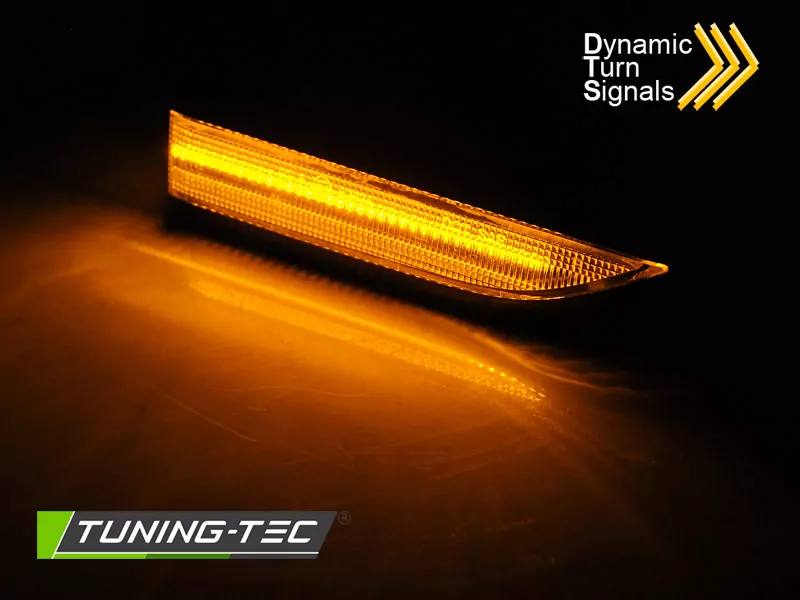 Side Direction Black White Led Seq Fits Vw T6 15-19