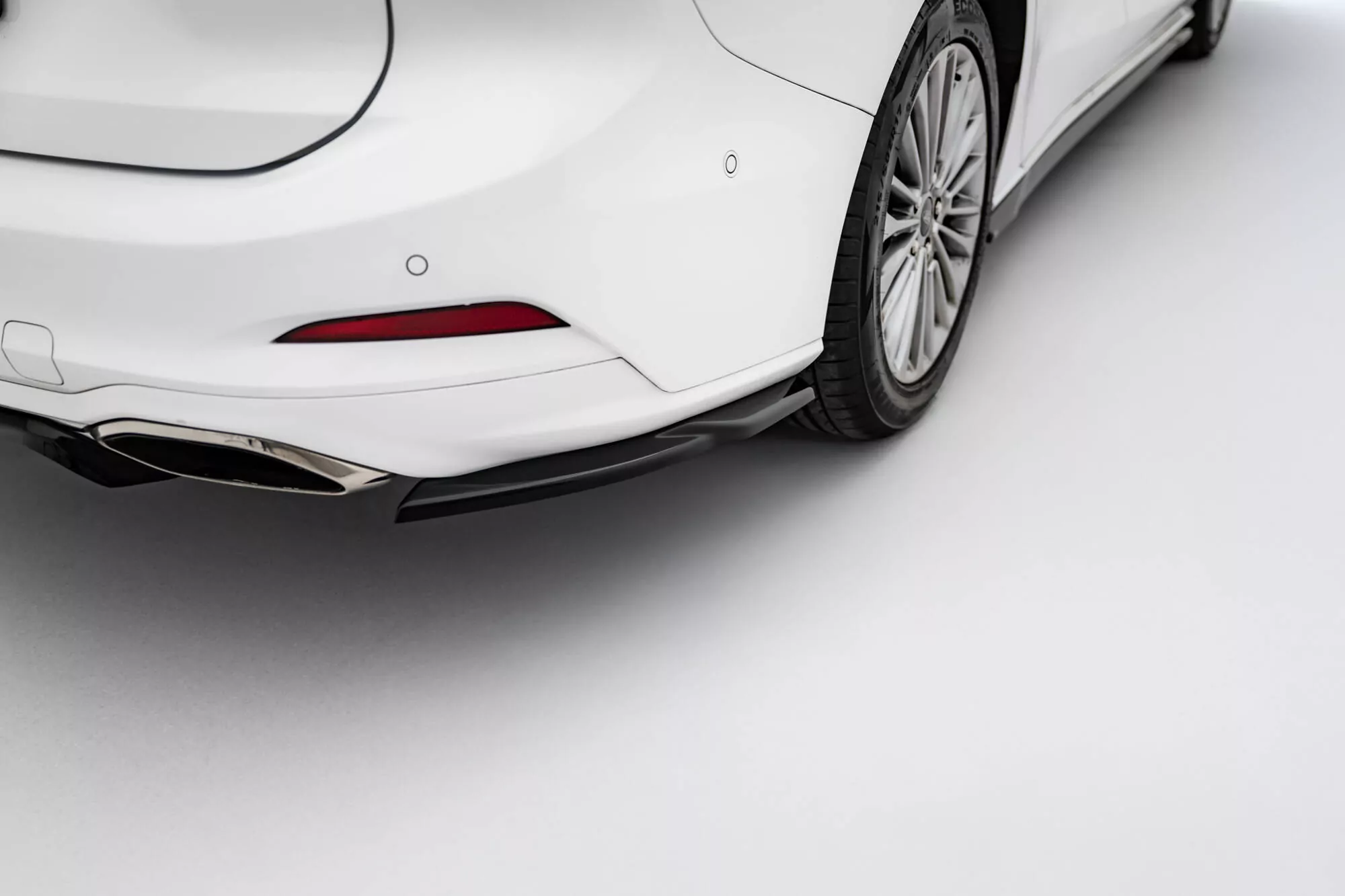 Heck Ansatz Flaps Diffusor Für Ford Focus Vignale Kombi Mk4 Schwarz Hochglanz