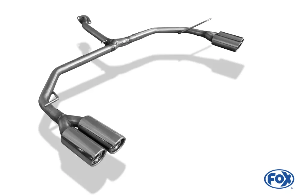 Toyota RAV 4 IV  Endrohrsystem rechts/links passend auf original Mittelschalldämpfer - 2x80 Typ 17 rechts/links