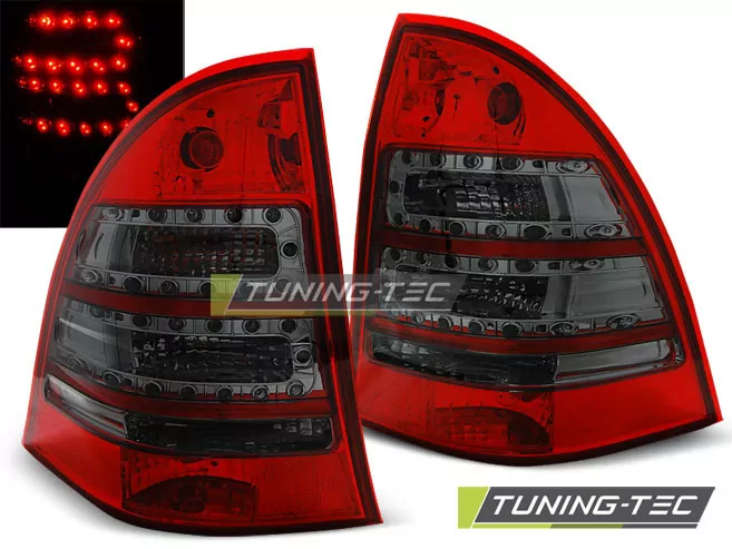 Led Tail Lights Red Smoke Fits Mercedes C-klasa W203 Kombi 00-07