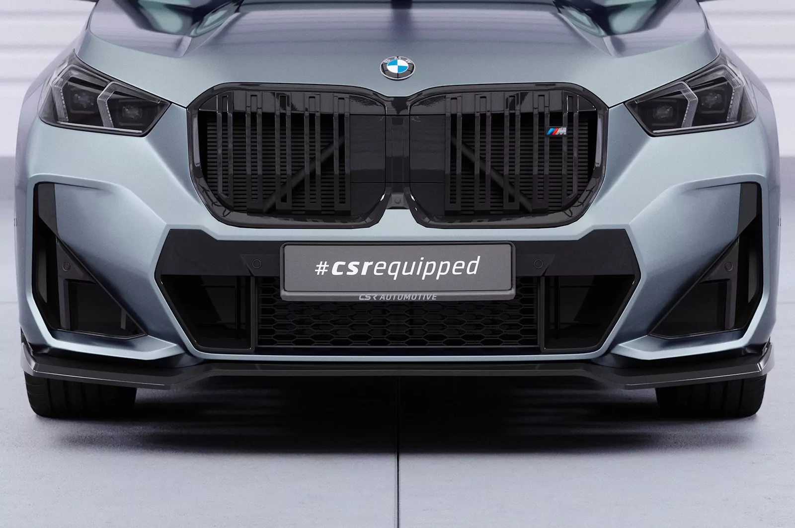 Cup-Spoilerlippe mit ABE für BMW X1 U11 M-Paket CSL777 Schwarz Strukturiert