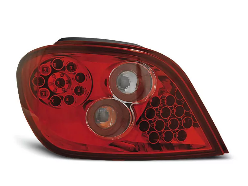 Peugeot 307 04.01-07 Red White Led