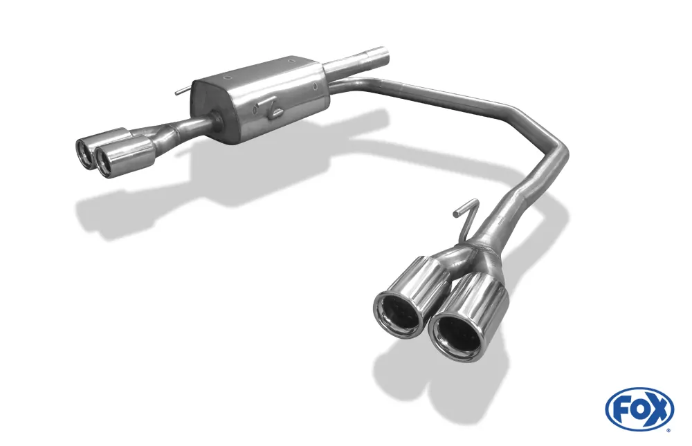 Opel Astra G Coupe/ Cabrio  Endschalldämpfer Ausgang rechts/links Ø63,5mm - 2x76 Typ 13 rechts/links