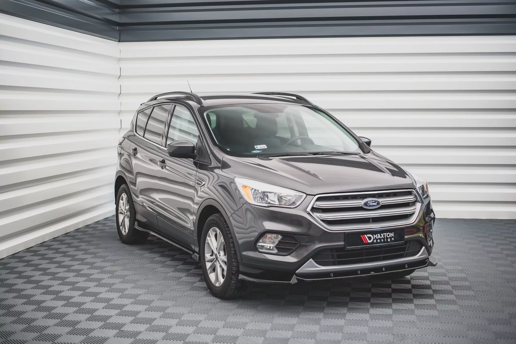 Seitenschweller Ansatz Für Ford Escape Mk3 Schwarz Hochglanz