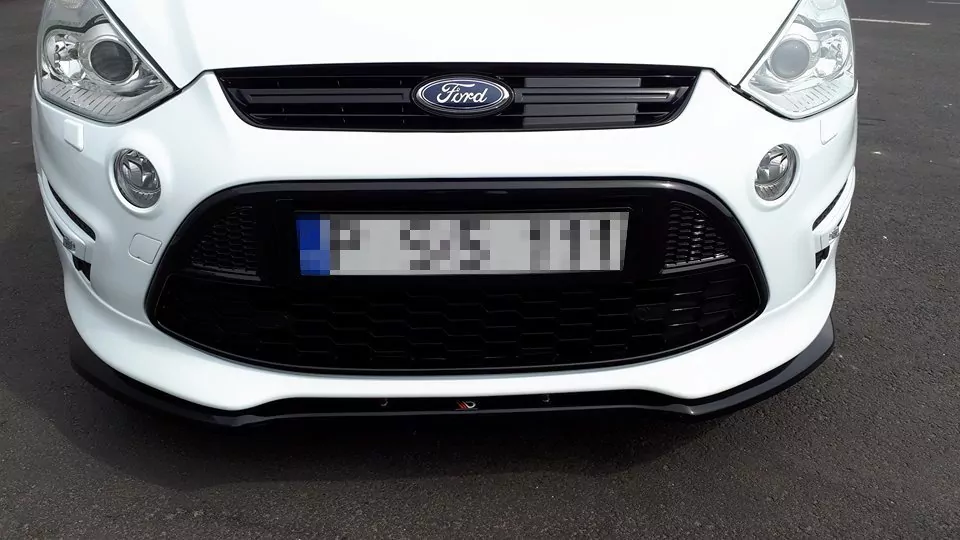 Front Ansatz Passend Für Passend Für FORD S-MAX TITANIUM FL Schwarz Hochglanz Schwarz Hochglanz