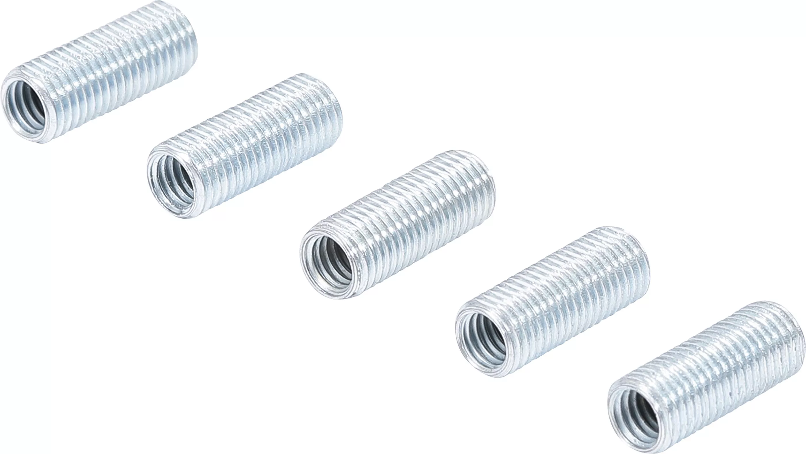 Gewinde-Reparaturhülsen | Innengewinde M6 x 1,0 mm / Aussengewinde M8 x 1,0 mm | 5-tlg.