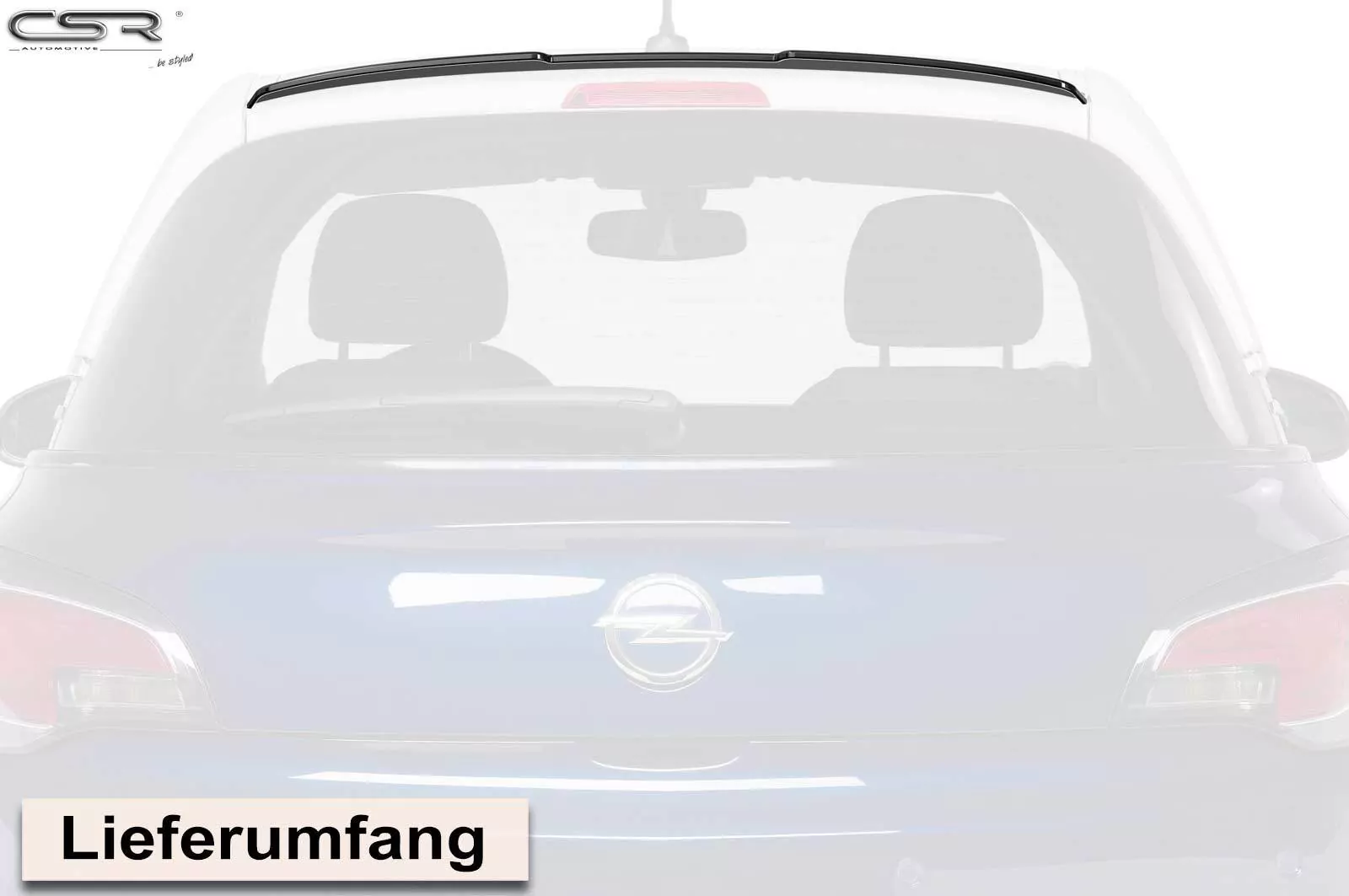 Heckflügel mit ABE für Opel Adam HF689-M Carbon Look (matt)