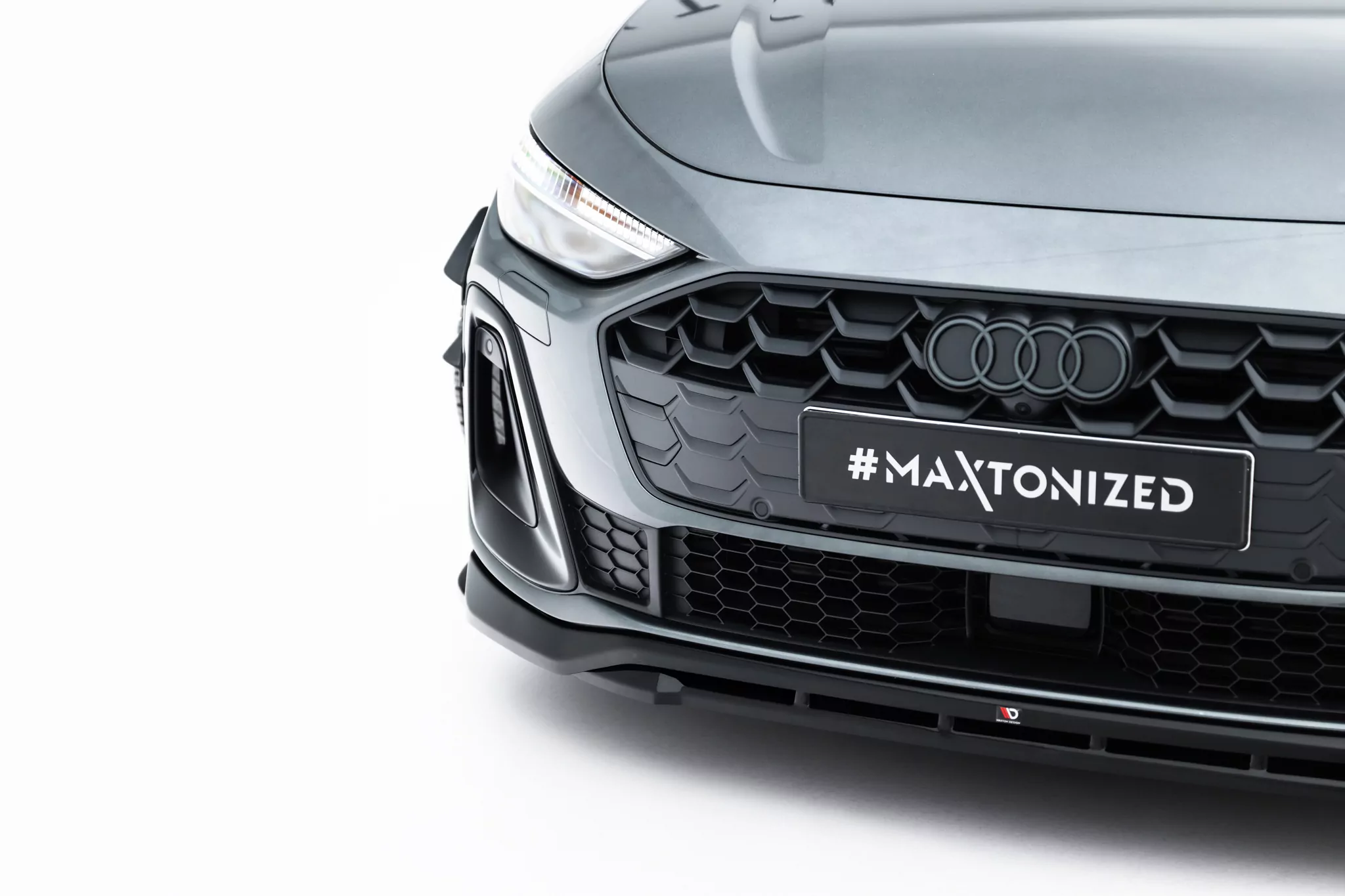 Front Ansatz V.1 Für Audi A5 S-Line Limousine / Avant B10 Schwarz Hochglanz