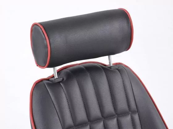 FK Oldtimersitze Auto Vollschalensitze Set Montgomery im Retro-Look schwarz/rot