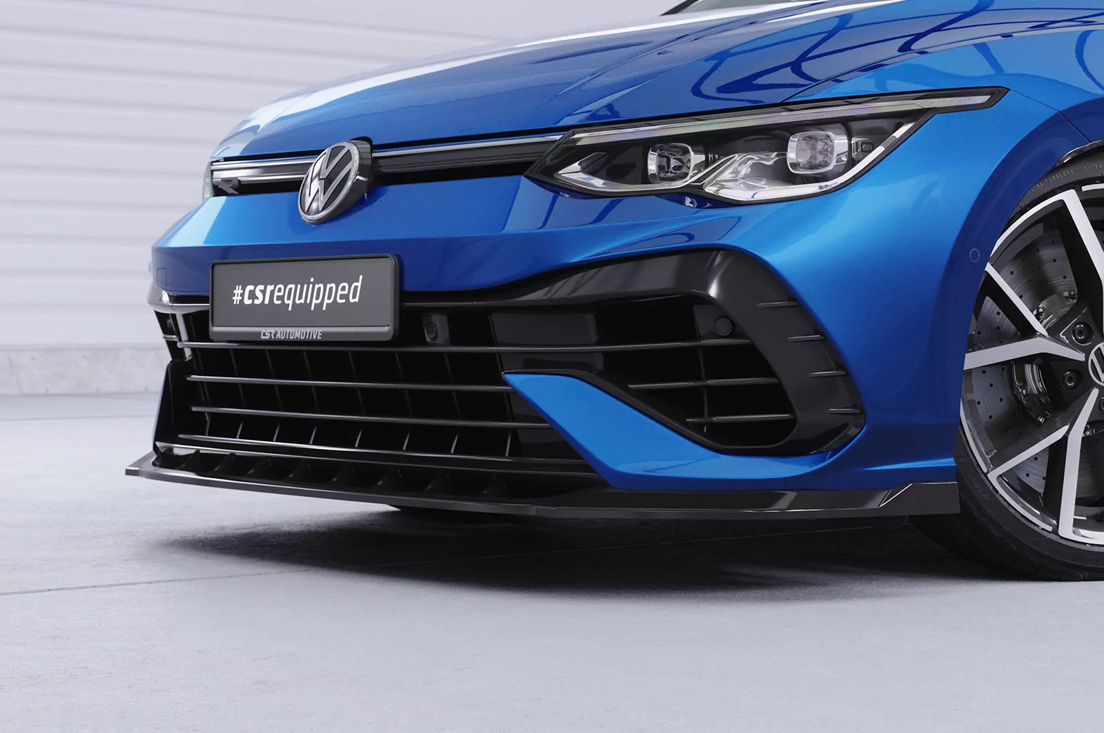 Cup-Spoilerlippe mit ABE für VW Golf 8 (CD) R CSL618 Schwarz Strukturiert