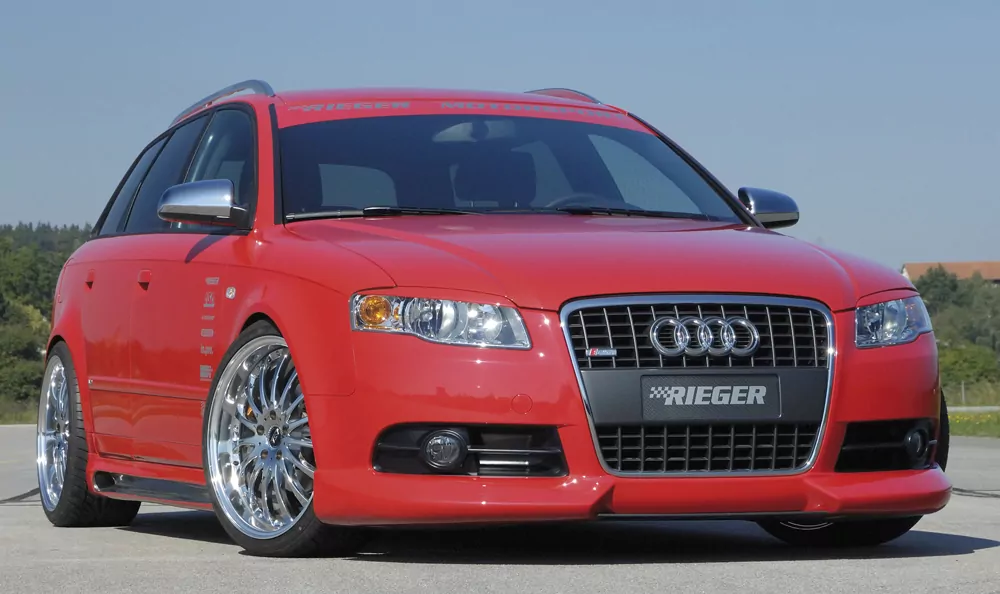 Rieger Spoilerlippe für Audi A4 (8E) Typ B7 | Avant 11.04- (ab Facelift) Nur für S-Line Exterieur