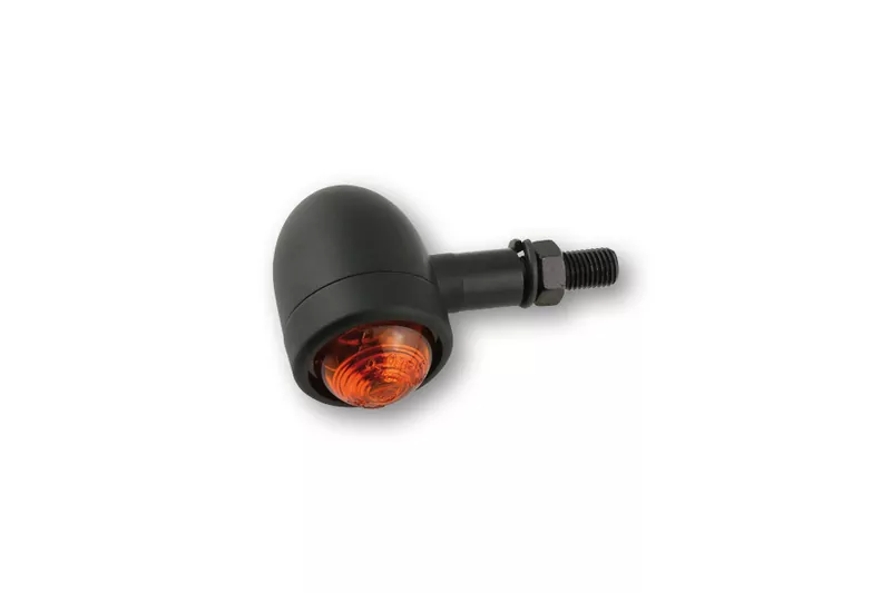 SHIN YO Old School Type 1 Indicators Black/Orange E-Approved (Pair)