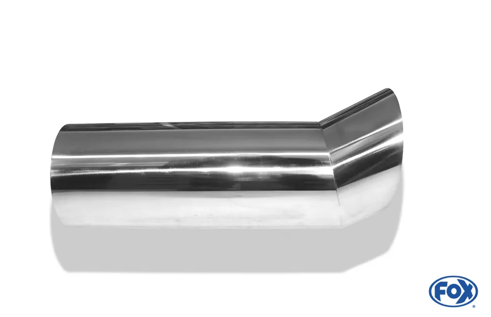 Anschweißendrohr Typ 18  Ø 100 mm / Länge: 300 mm - rund / uneingerollt / FOX-Design / ohne Absorber