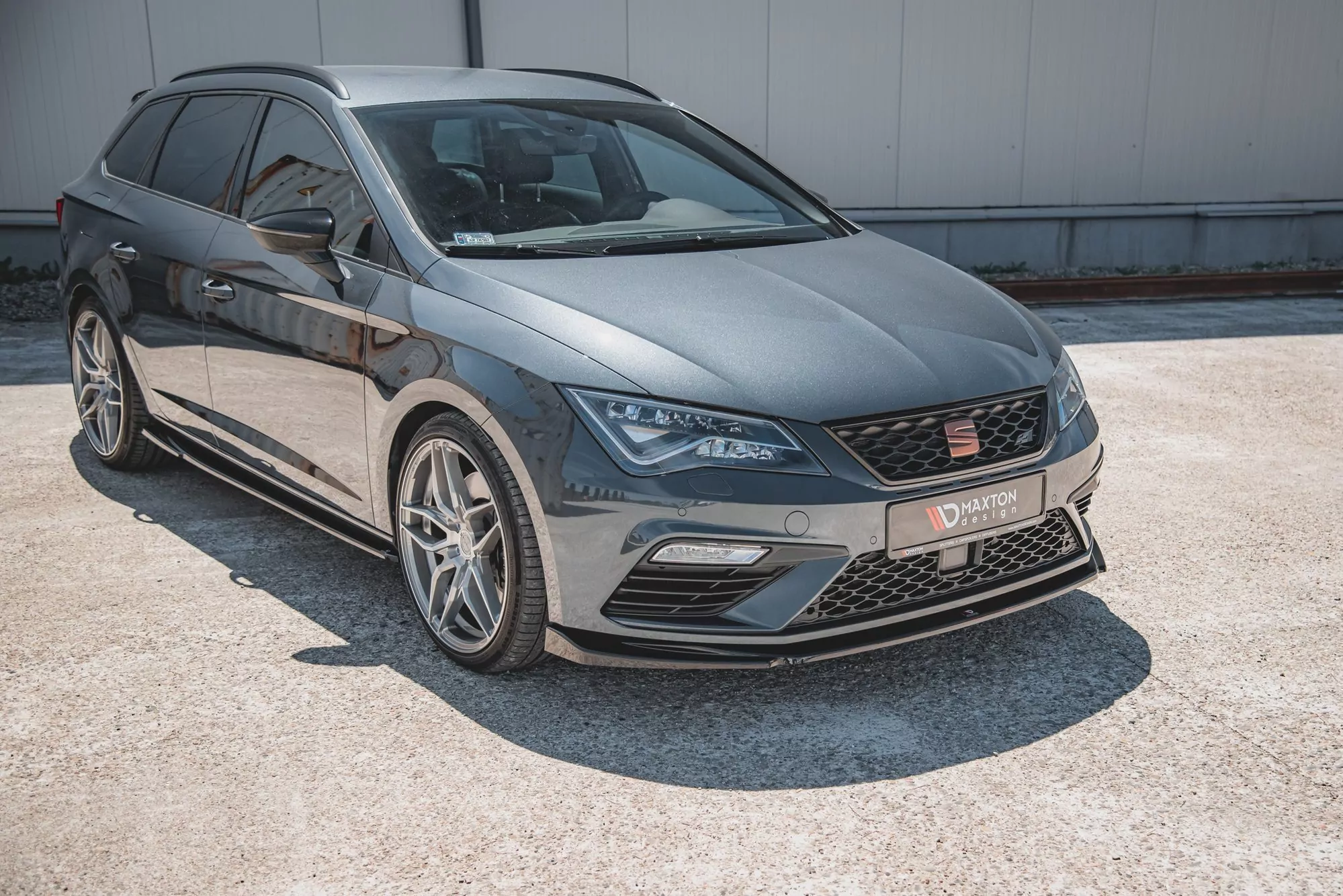 Front Ansatz Passend Für Passend Für V.5 Seat Leon Cupra / FR Mk3 FL Schwarz Hochglanz Schwarz Hochglanz