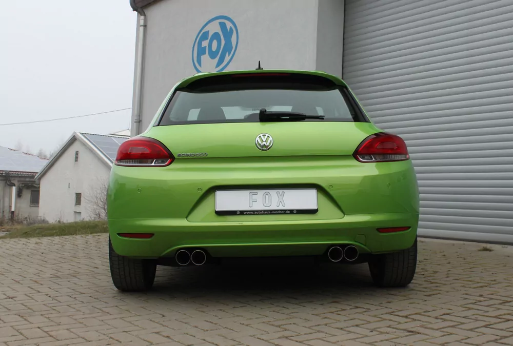 VW Scirocco - 13  Endschalldämpfer Ausgang rechts/links - 2x76 Typ 25 rechts/links