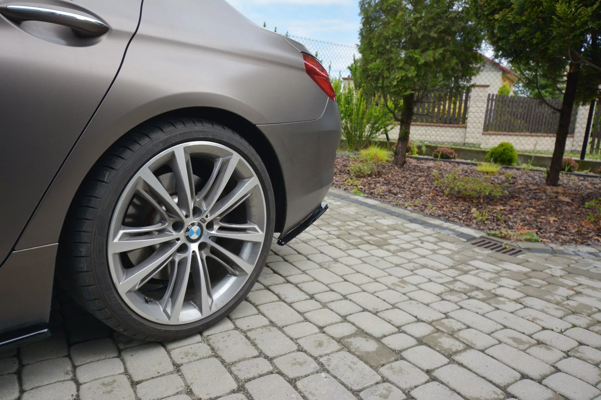 Heck Ansatz Flaps Diffusor Passend Für Diffusor Passend Für BMW 6er GRAN COUPÉ Schwarz Hochglanz Schwarz Hochglanz