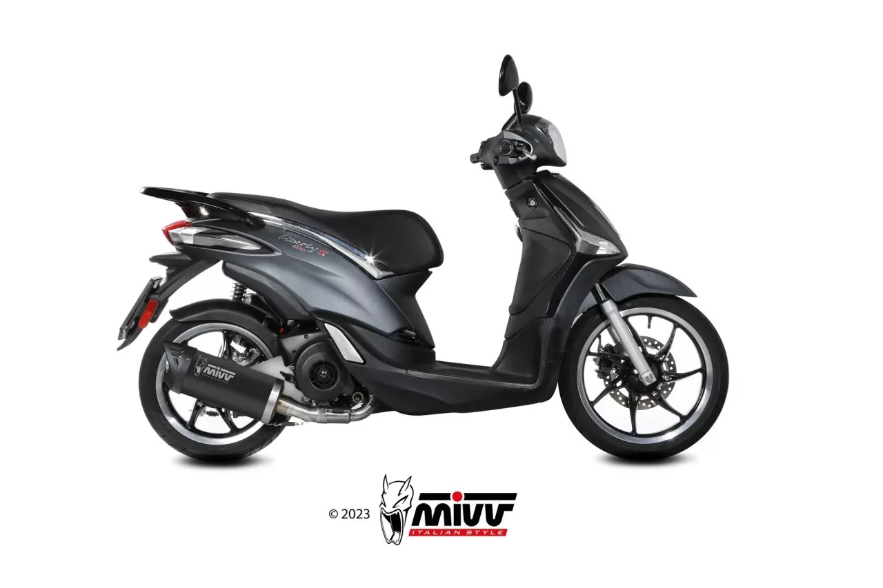 MIVV MOVER Edelstahl Schwarz PIAGGIO LIBERTY 125 19-23
