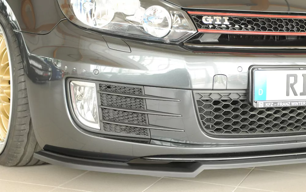 Rieger Spoilerschwert nur für GTI / GTD matt schwarz für VW Golf 6 GTI Cabrio