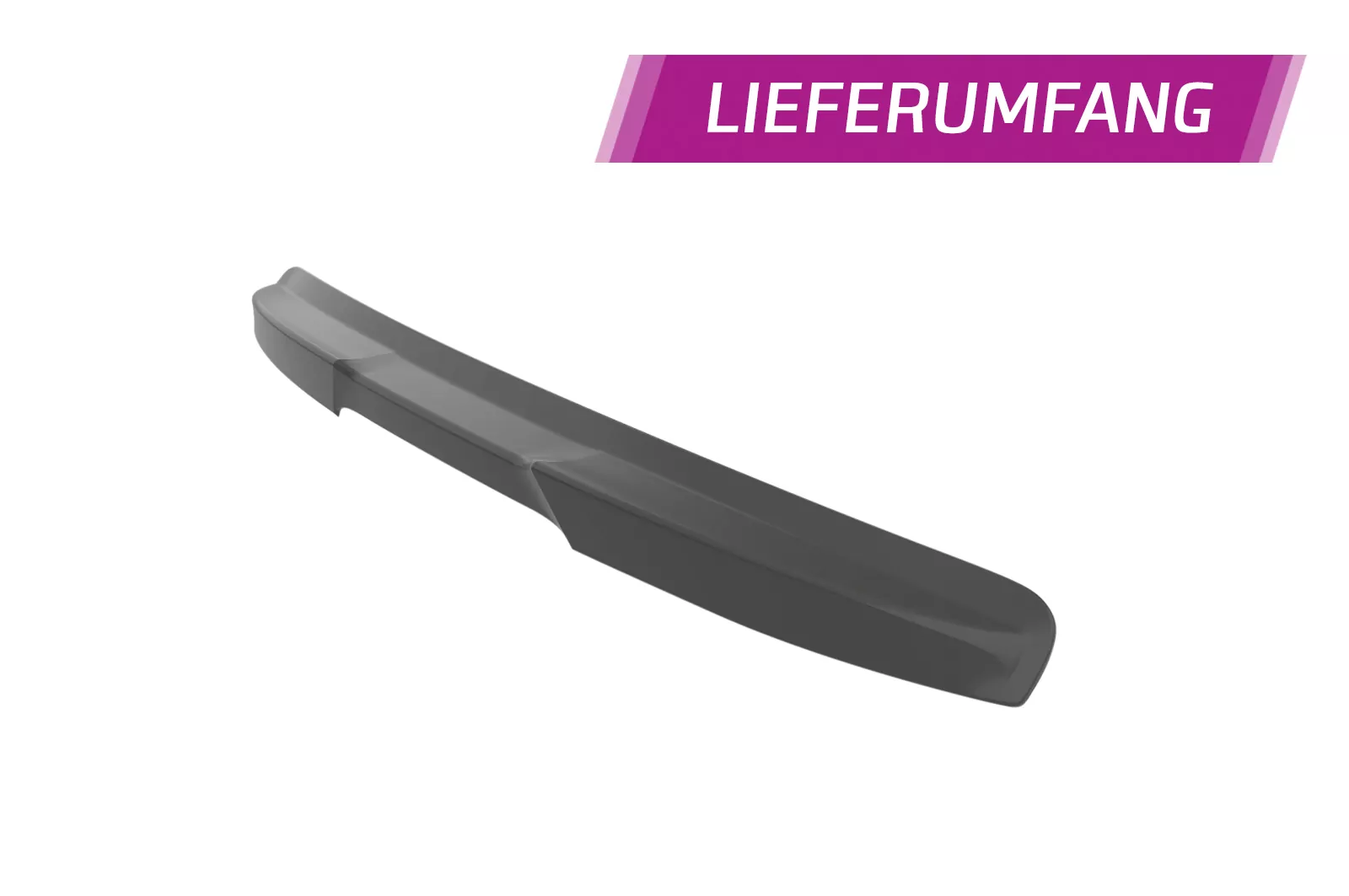 Heckflügel mit ABE für Fiat 500 Cabrio HF990 Schwarz Strukturiert