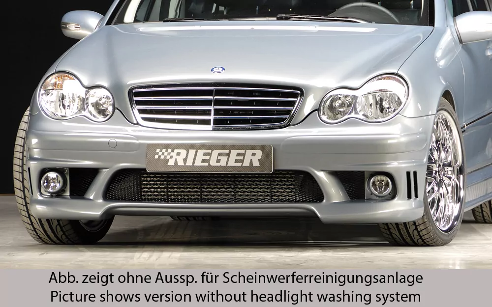 Rieger Spoilerstoßstange für Mercedes C-Klasse (W203) - T-Modell   carbon optik