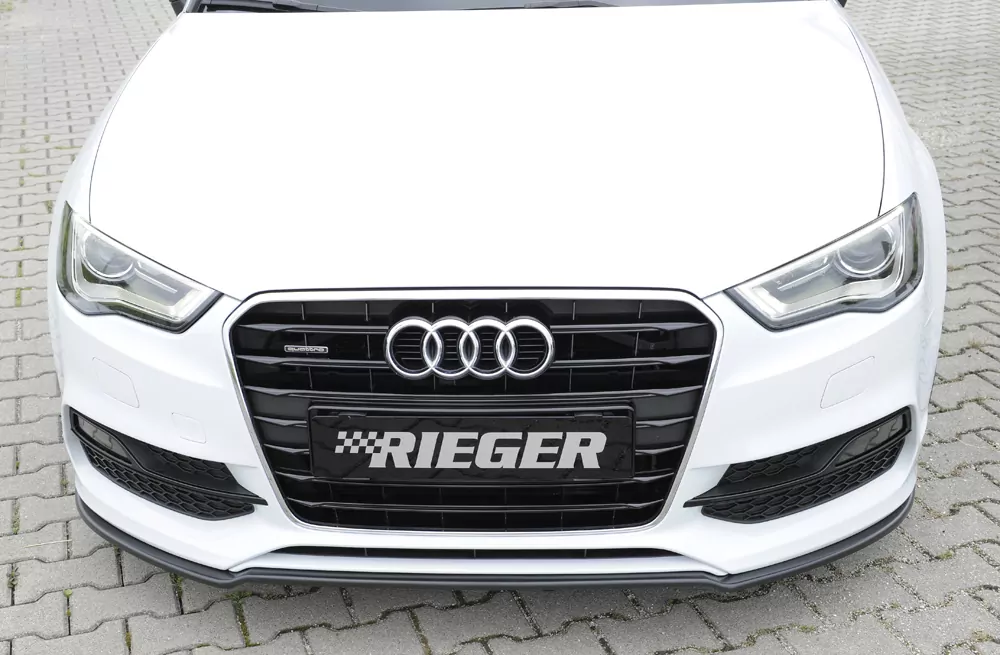 Rieger Spoilerschwert für Audi A3 S3 (8V) | 3-tür. (Cabrio 8V7) 05.13-08.16 (bis Facelift) für orig. S-Line Frontschürze