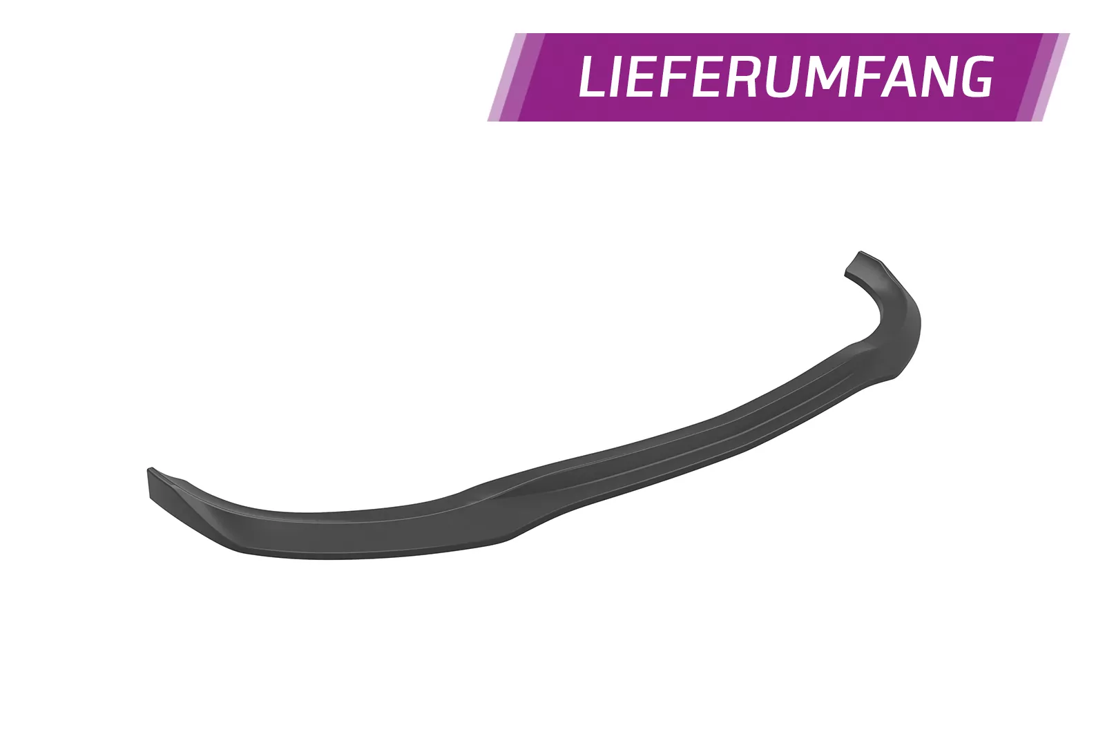 Cup-Spoilerlippe mit ABE für Mercedes Benz E-Klasse (W212/S212) CSL751 Schwarz Strukturiert