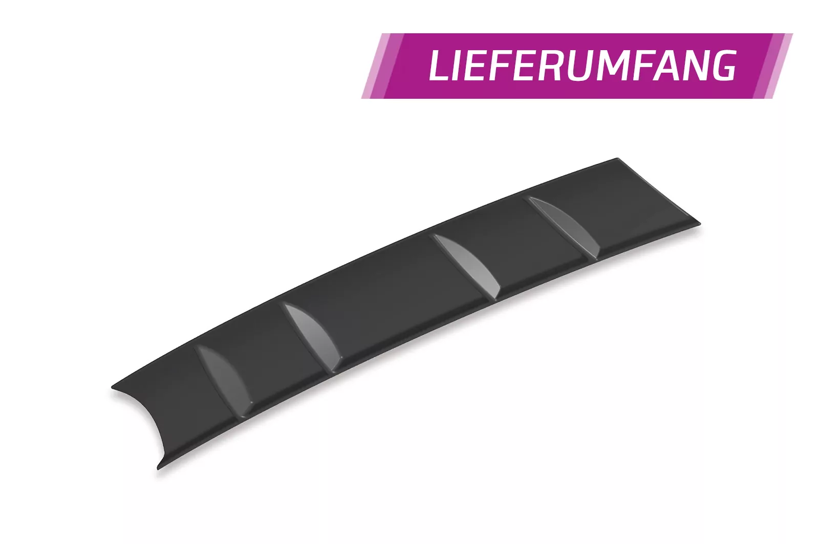 Heckansatz für VW Passat B7 Typ 3C Variant HA243 Strukturiert (schwarz matt)