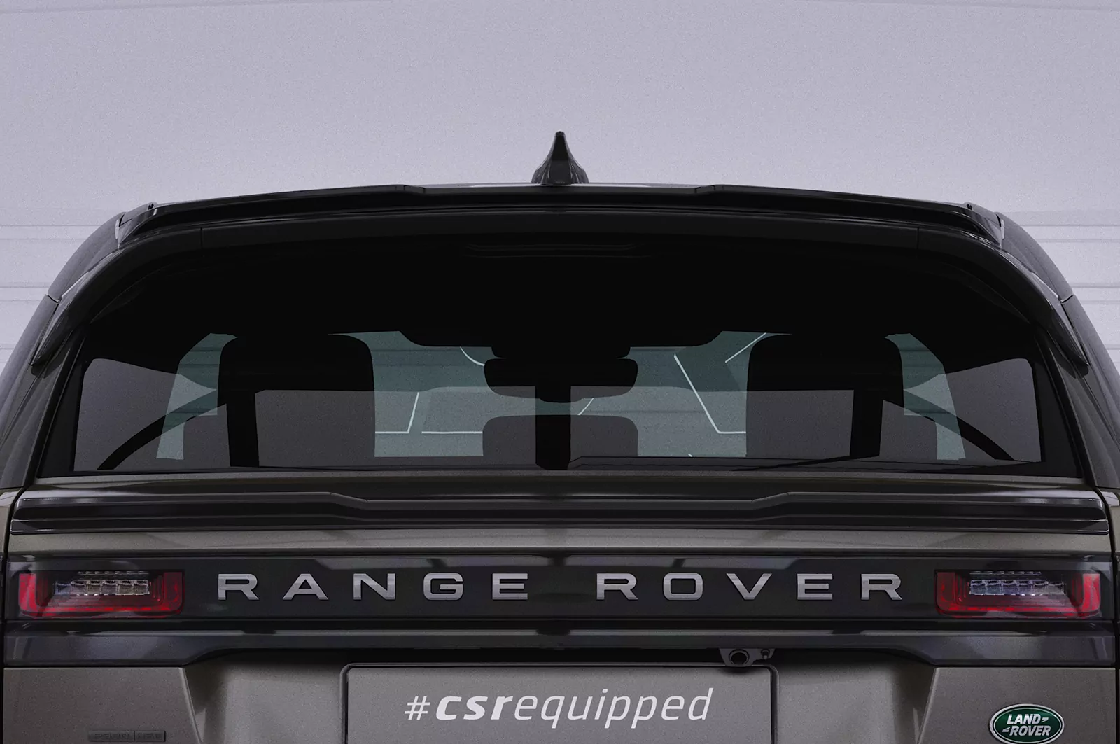 Heckflügel mit ABE für Land Rover Range Rover Velar HF033 Schwarz Strukturiert