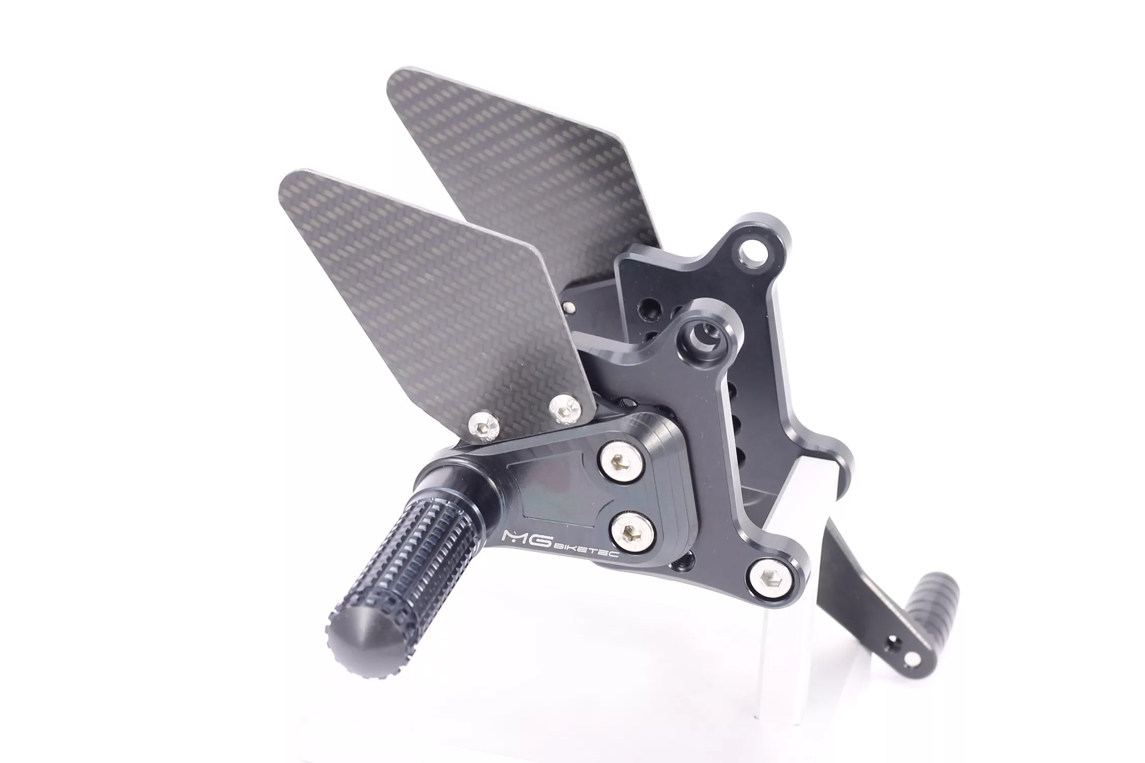 MG Biketec Sportfussrastenanlage / Rastenanlage / Fußrastenanlage mit ABE, gültig in D - A - CH für Ducati 848 ab 2008