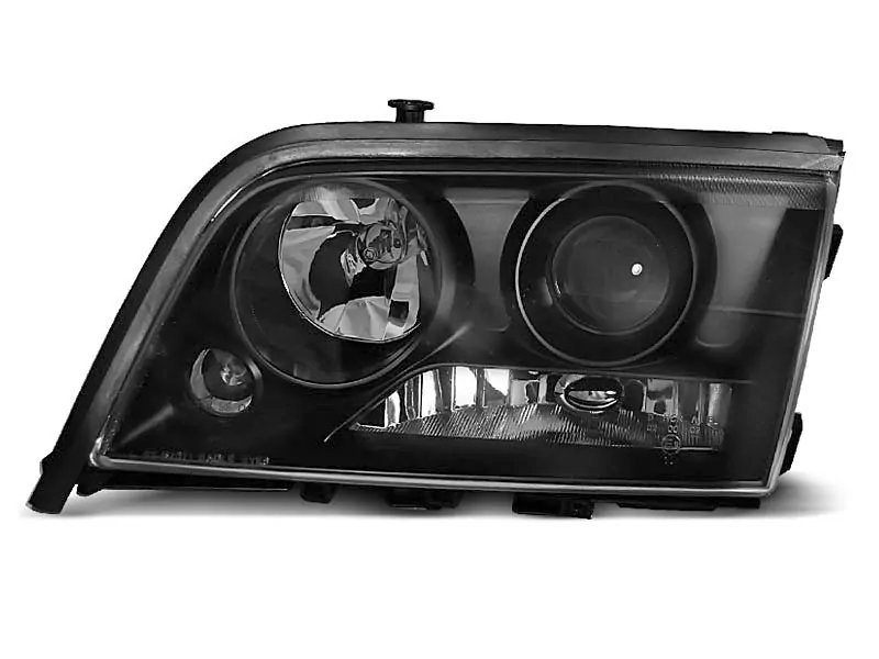 Headlights Black Fits Mercedes W202 C-Klasse 06.93-06.00
