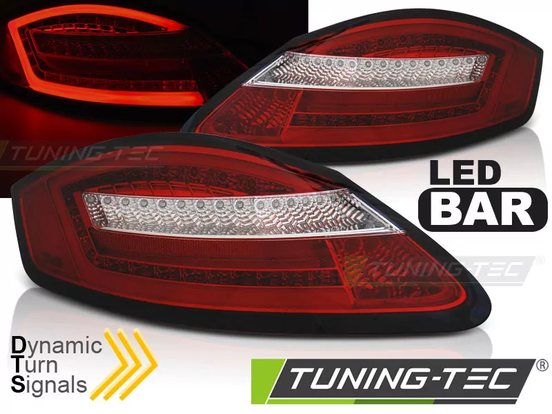 Led Tail Lights Red White Seq Fits Porsche Boxster 987 / Cayman 05-08