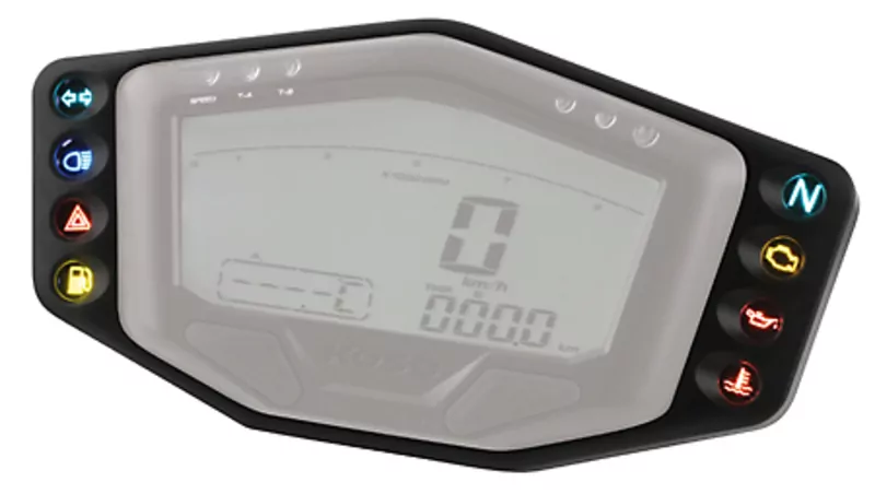 Rahmen-Kit + Tacho-Kontrollleuchten Koso DB02 / DB02R