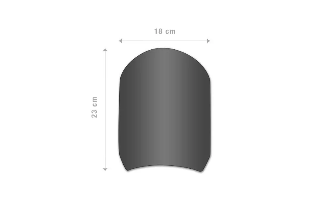 Barracuda Windschild Aerosport Aluminium Schwarz für Ducati Scrambler (2015 - 2017)