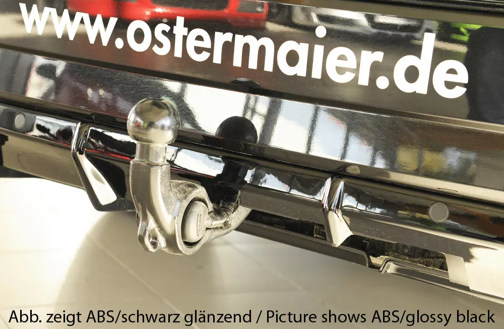 Rieger Heckeinsatz (für orig. elektr. AHK) matt schwarz für Skoda Superb III (3T/3V) Lim. 11.18-07.19 (bis Facelift 2)