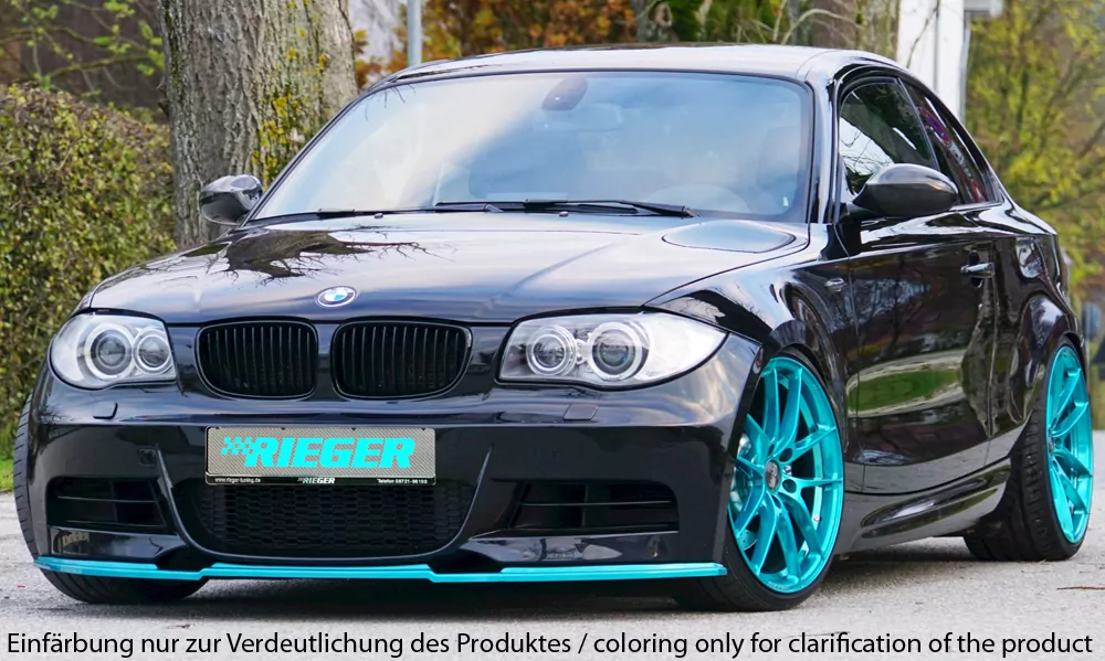 Rieger Spoilerschwert für BMW 1er E82, E88  (182 / 1C) | Coupé 10.07- nur für M-Paket-Frontschürze